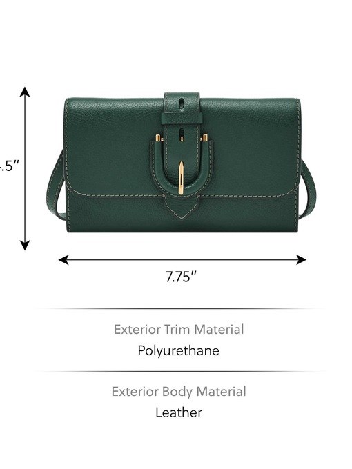 Fossil Harwell Green Crossbody Bag ZB11001301