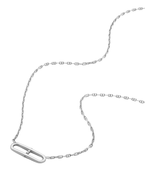 Fossil Sterling Silver Necklace JFS00636040