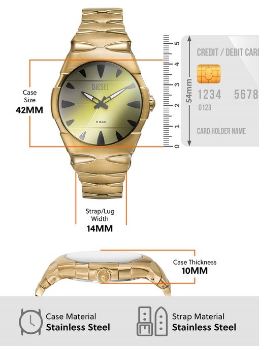 Diesel D-Sruptor Gold Watch DZ2214