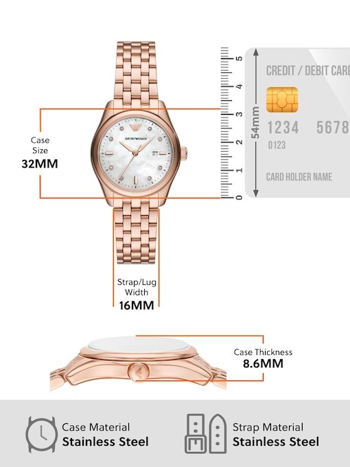 Emporio Armani Rose Gold Watch AR11615