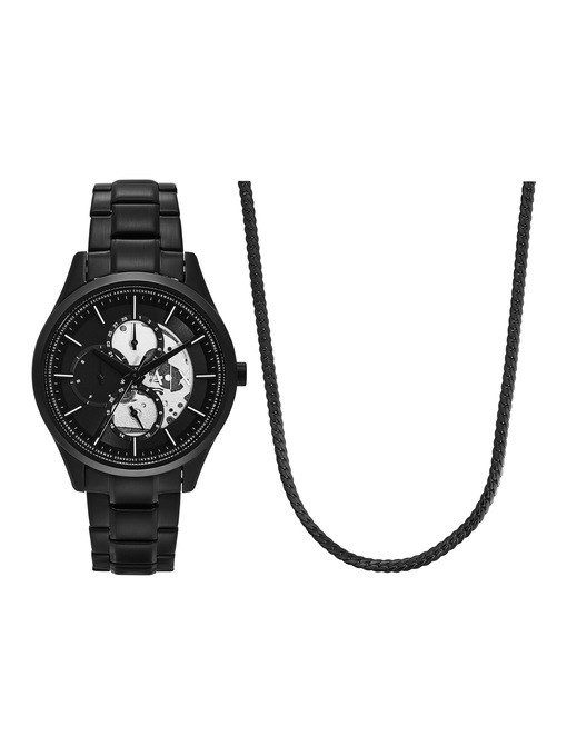 Armani Exchange Black Watch AX7160SET