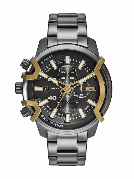 Diesel Griffed Gun-Metal Watch DZ4668