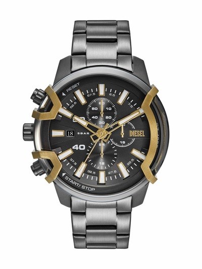 Diesel Griffed Gun-Metal Watch DZ4668