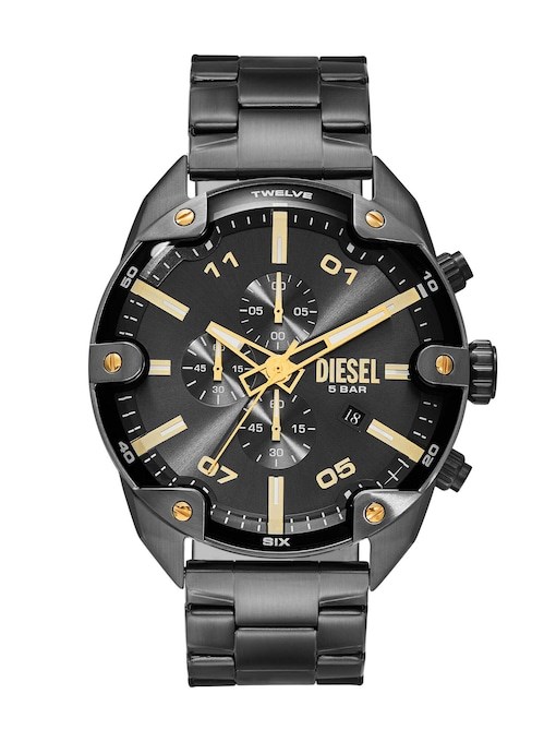 Diesel Spiked Gun-Metal Watch DZ4669