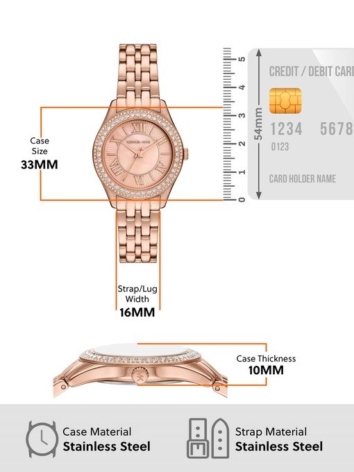 Michael Kors Harlowe Rose Gold Watch MK4845