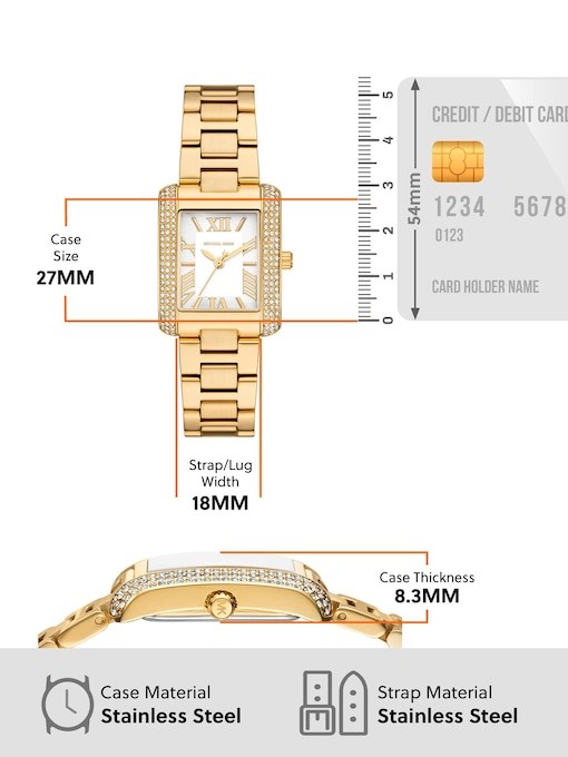 Michael Kors Emery Gold Watch MK4837SET