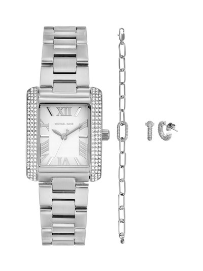 Michael Kors Emery Silver Watch MK4839SET