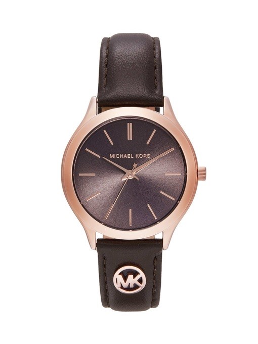 Michael Kors Slim Runway Brown Watch MK7489