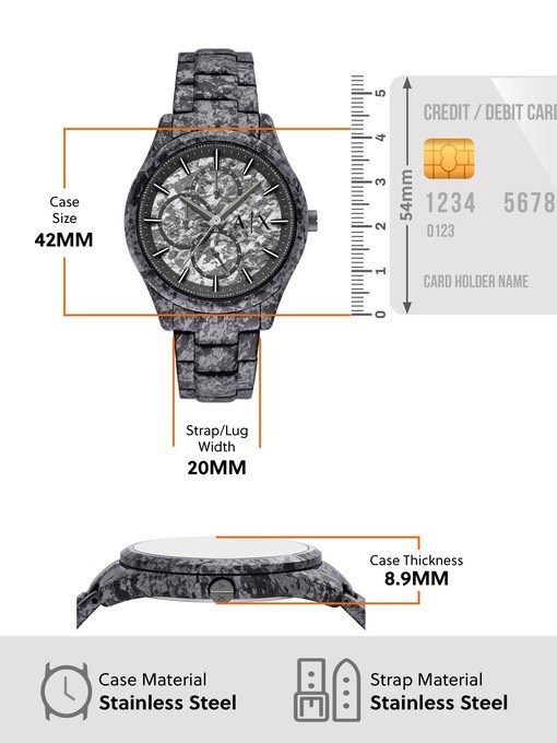 Armani Exchange Gun-Metal Watch AX1885 Armani Exchange Gun-Metal Watch AX1885