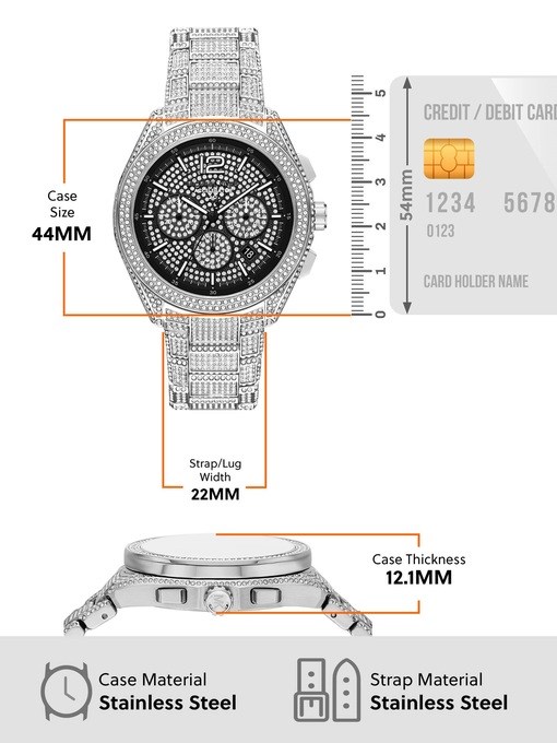 Michael Kors Accelerator 2.0 Silver Watch MK9189