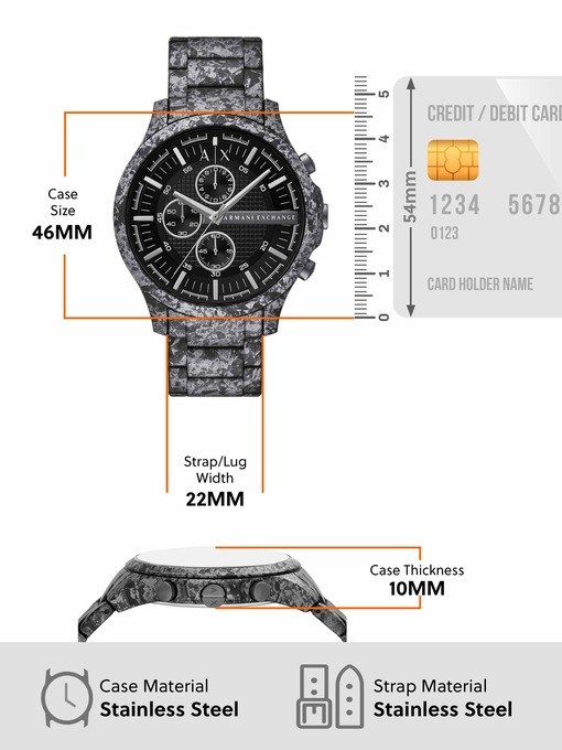 Armani Exchange Gun-Metal Watch AX2462