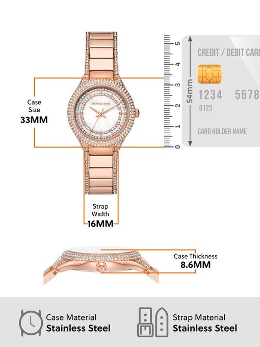 Michael Kors Outlet Sylvia Rose Gold Watch MK4656