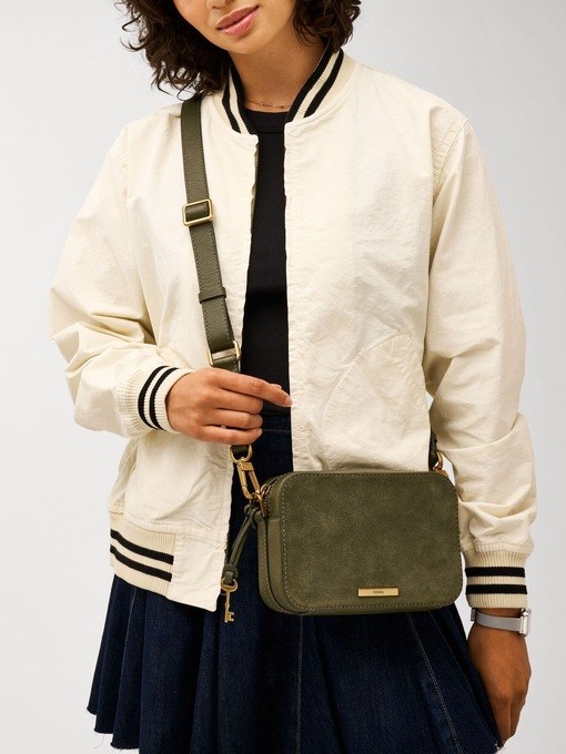 Fossil Bryce Green Crossbody Bag SHB3214318