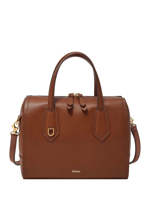 Fossil Wren Brown Satchel Bag SHB3234210