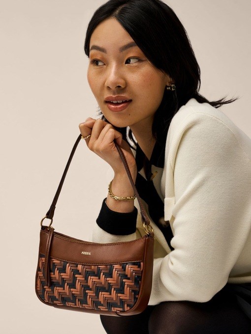 Fossil Skylar Brown Small Crossbody Bag SHB3223762