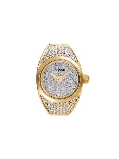 Fossil Gold Watch Ring ES5392