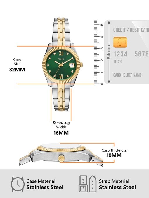 Fossil Scarlette Two Tone Watch ES5388