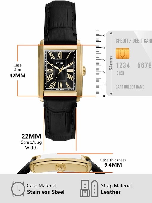 Fossil Carraway Black Watch FS6091