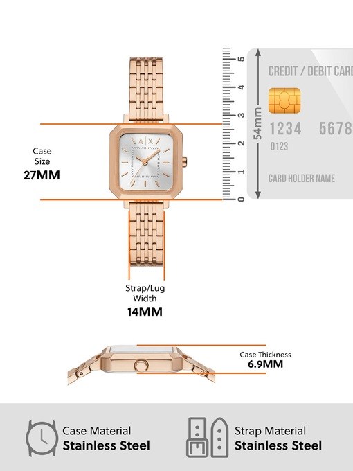 Armani Exchange Rose Gold Watch AX7164SET