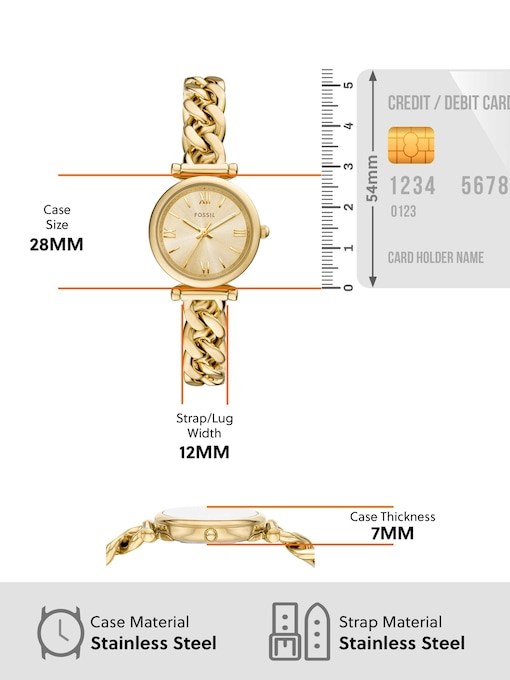 Fossil Carlie Gold Watch ES5387SET