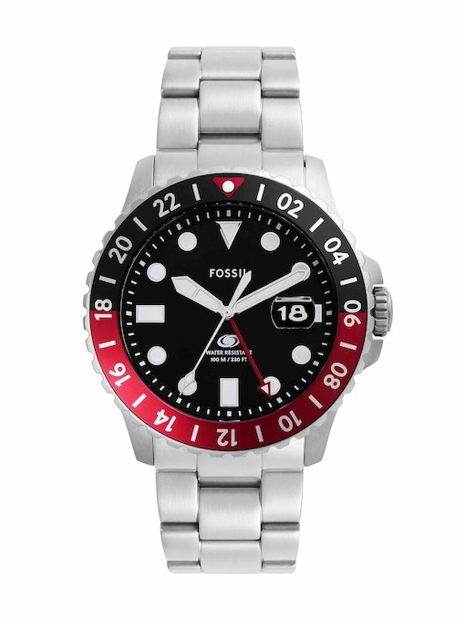 Fossil Fossil Blue Gmt Silver Watch FS6092 Fossil Fossil Blue Gmt Silver Watch FS6092