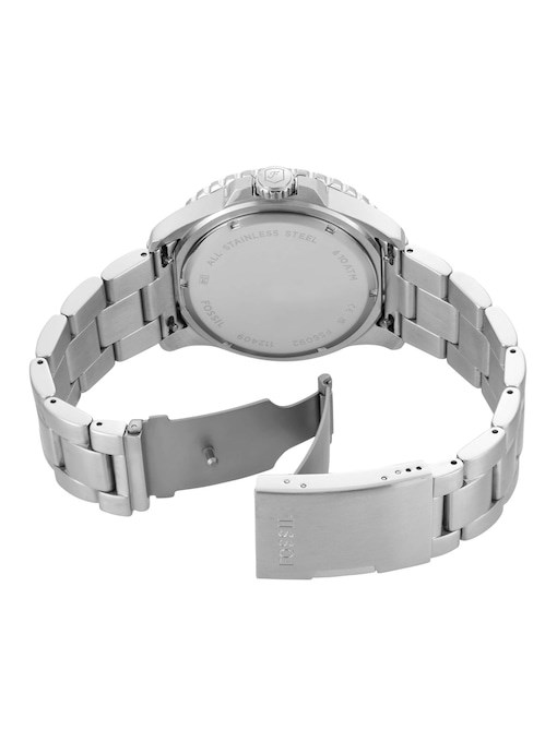 Fossil Fossil Blue Gmt Silver Watch FS6092 Fossil Fossil Blue Gmt Silver Watch FS6092