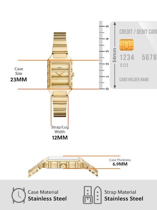 Fossil Raquel Gold Watch ES5389