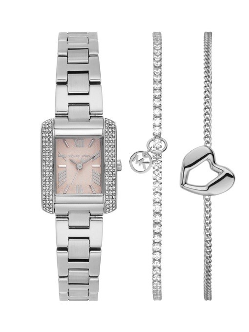 Michael Kors Emery Silver Watch MK7514SET