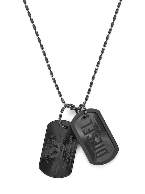 Diesel Font Black Necklace DX1554001
