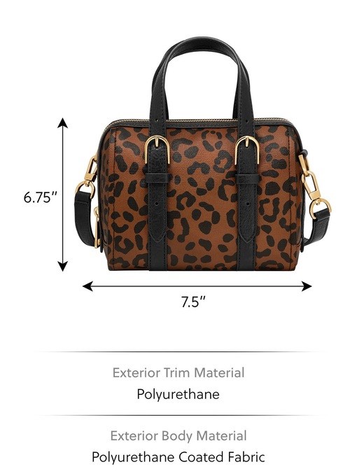 Fossil Carlie Brown Satchel Bag ZB11086234