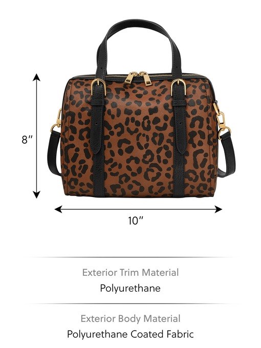 Fossil Carlie Brown Satchel Bag ZB11087234