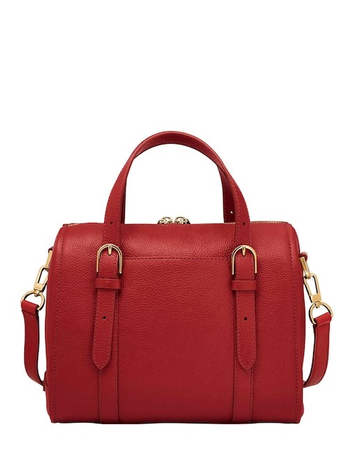 Fossil Carlie Red Satchel Bag ZB1772611