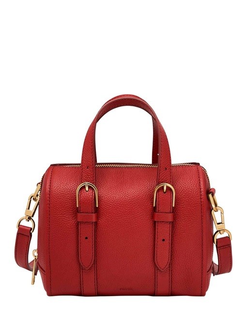 Fossil Carlie Red Satchel Bag ZB1856611