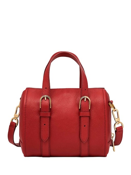 Fossil Carlie Red Satchel Bag ZB1856611