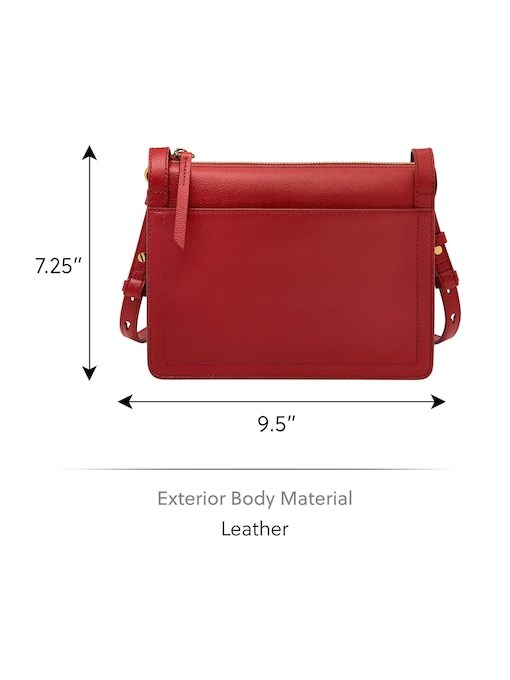 Fossil Taryn Red Crossbody Bag ZB1894611