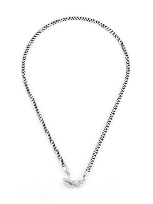 Diesel Oval D Logo Gold Necklace DX1567710