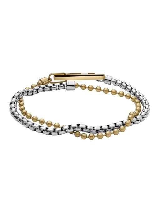 Diesel Oval D Logo Gold Bracelet DX1571710