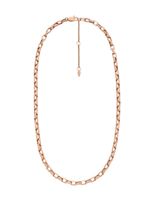 Fossil Archival Rose Gold Necklace JOF01101791 Fossil Archival Rose Gold Necklace JOF01101791
