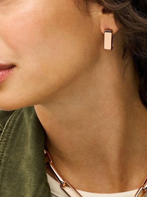 Fossil Archival Rose Gold Earring JOF01104791 Fossil Archival Rose Gold Earring JOF01104791