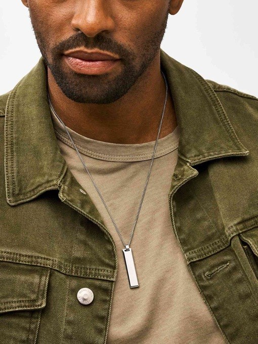 Fossil Elliott Silver Necklace JOF01120040