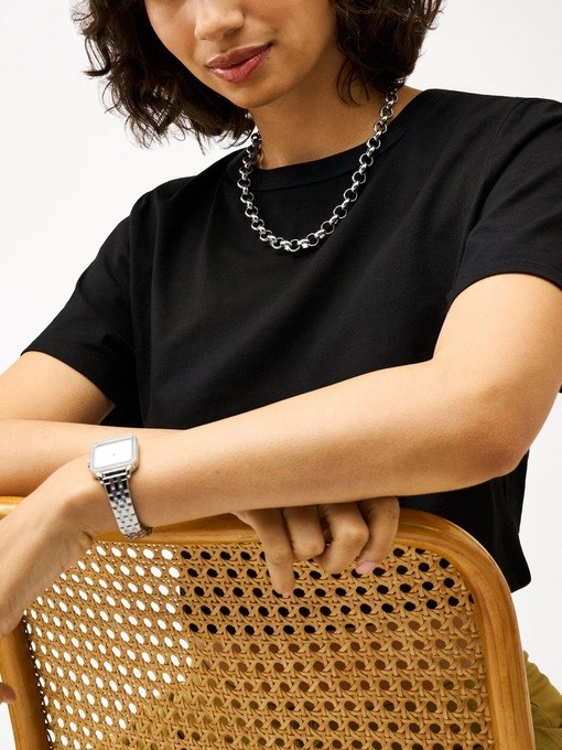 Fossil Archival Silver Necklace JOF01106040