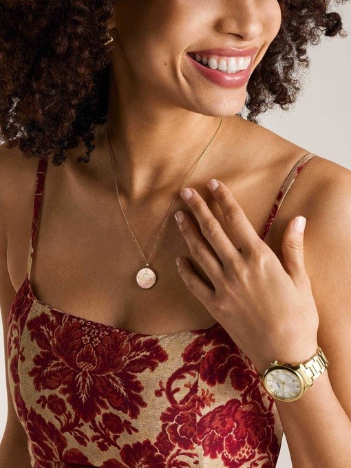 Fossil Sutton Gold Necklace JF04844710