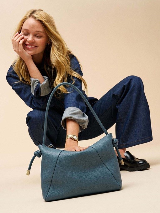 Fossil Willa Blue Shoulder Bag ZB11119106