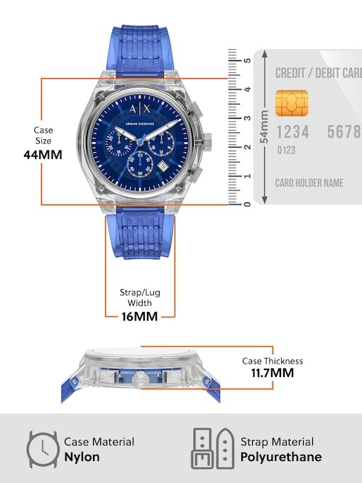 Armani Exchange Blue Watch AX4166