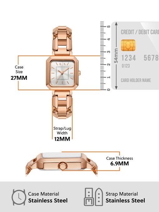 Armani Exchange Rose Gold Watch AX7167SET