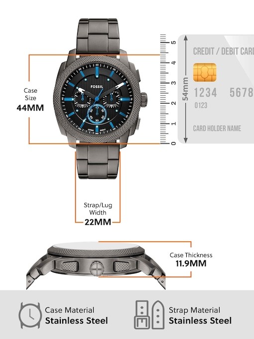 Fossil Machine Gun-Metal Watch FS6098