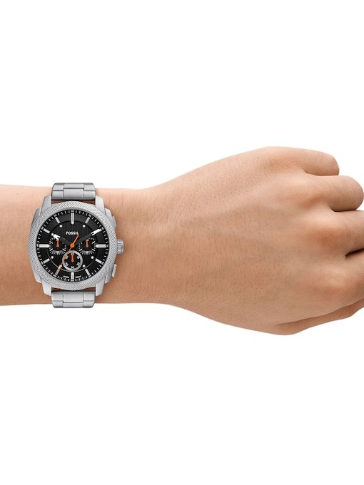 Fossil Machine Silver Watch FS6095 Fossil Machine Silver Watch FS6095