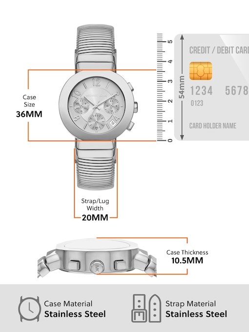 Michael Kors Gramercy Silver Watch MK7526