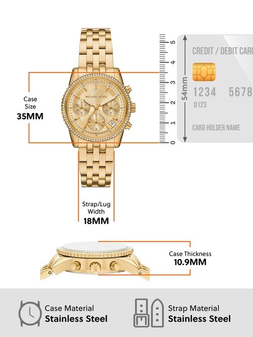 Michael Kors Ritz Gold Watch MK7530