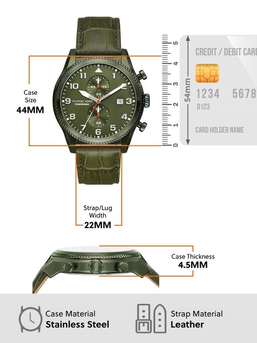 Michael Kors Panorama Green Watch MK9199